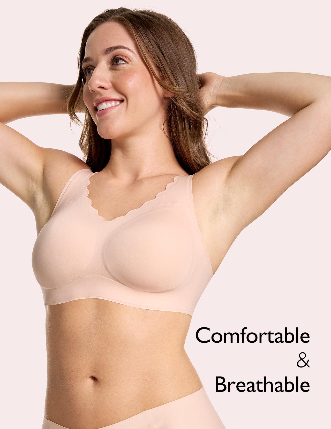 Cloud Soft - Breathable Seamless Bra with Scallop Edges