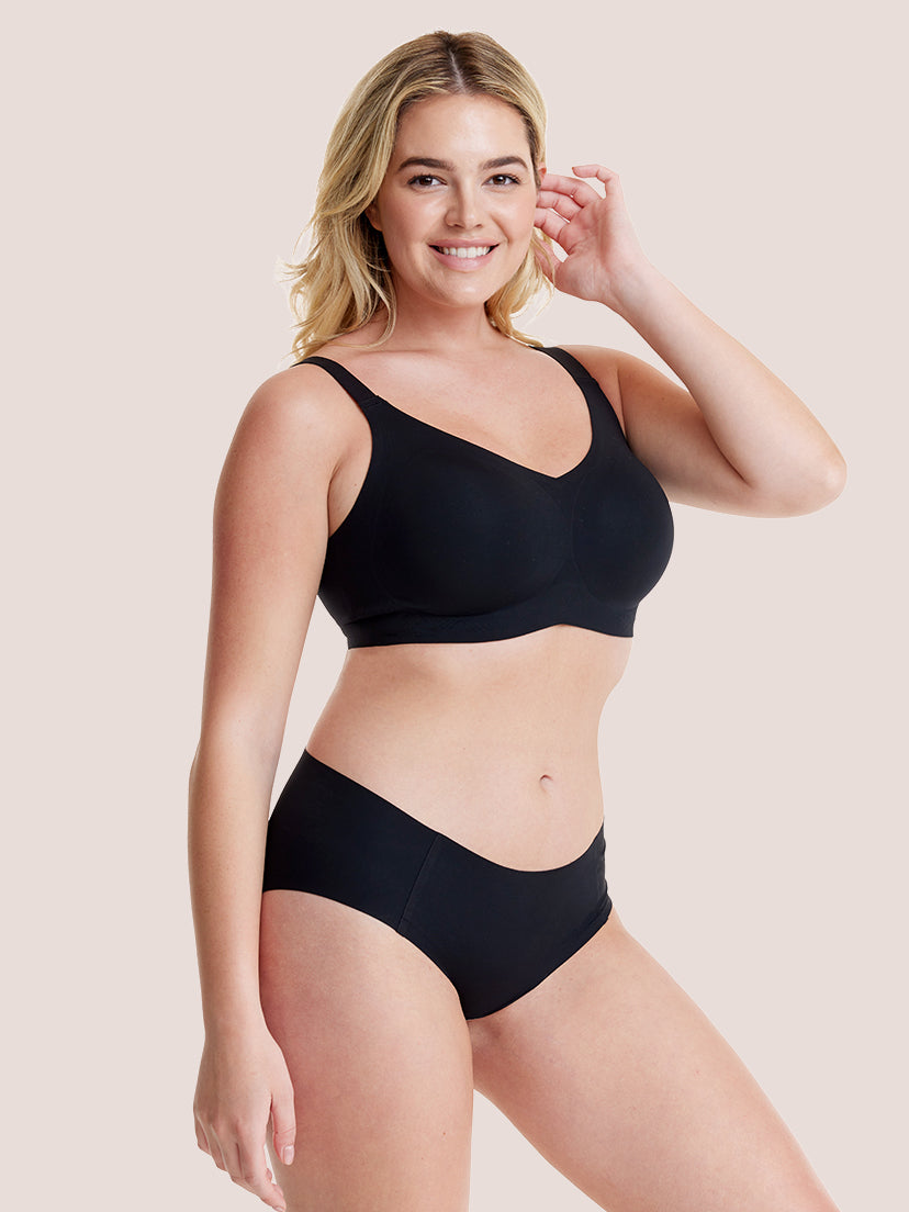 COMFELIE Seamless Bra Wireless Full Coverage Bralette with Support