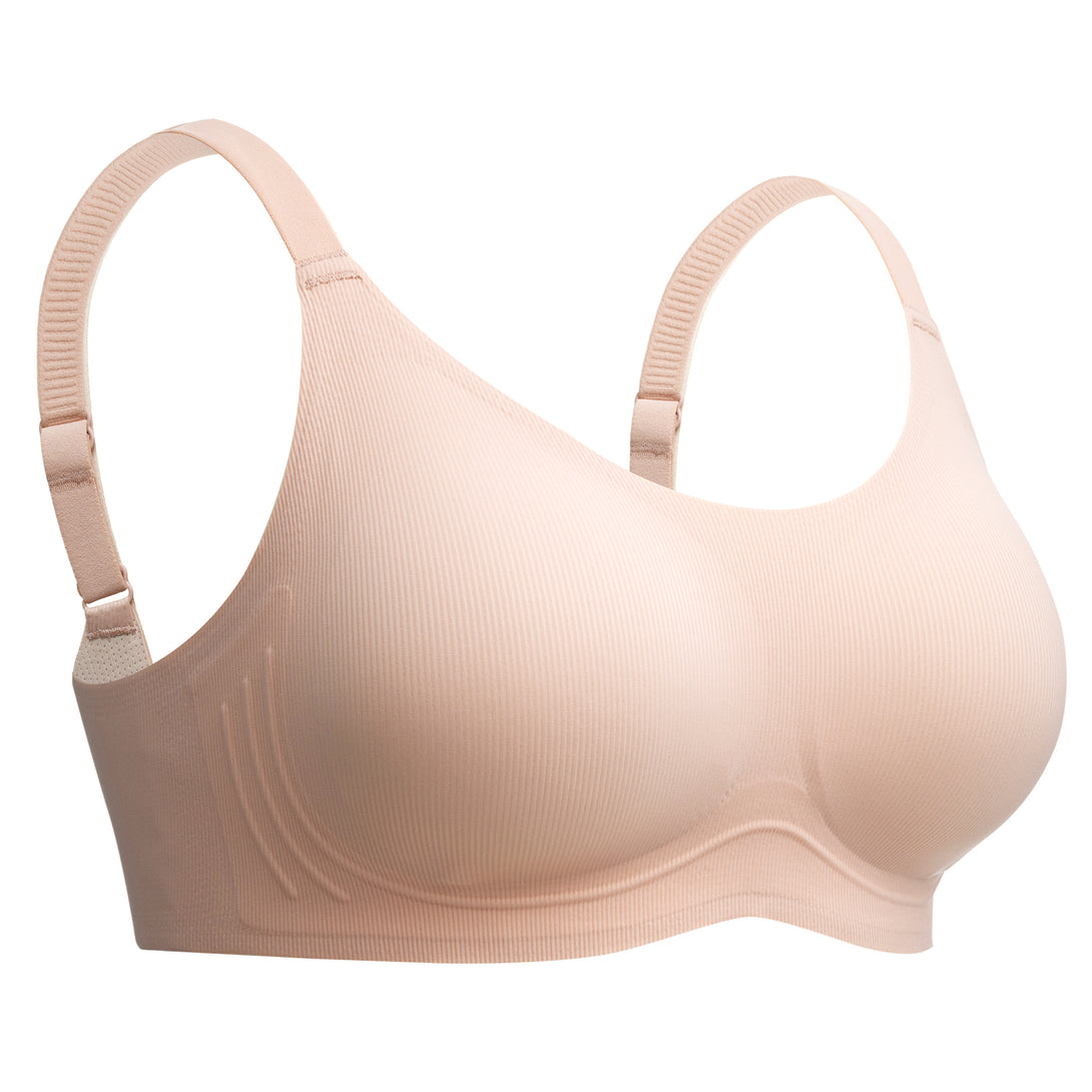 Comfelie® Airlite Breathable Spaghetti Bra with Vertical Stripes