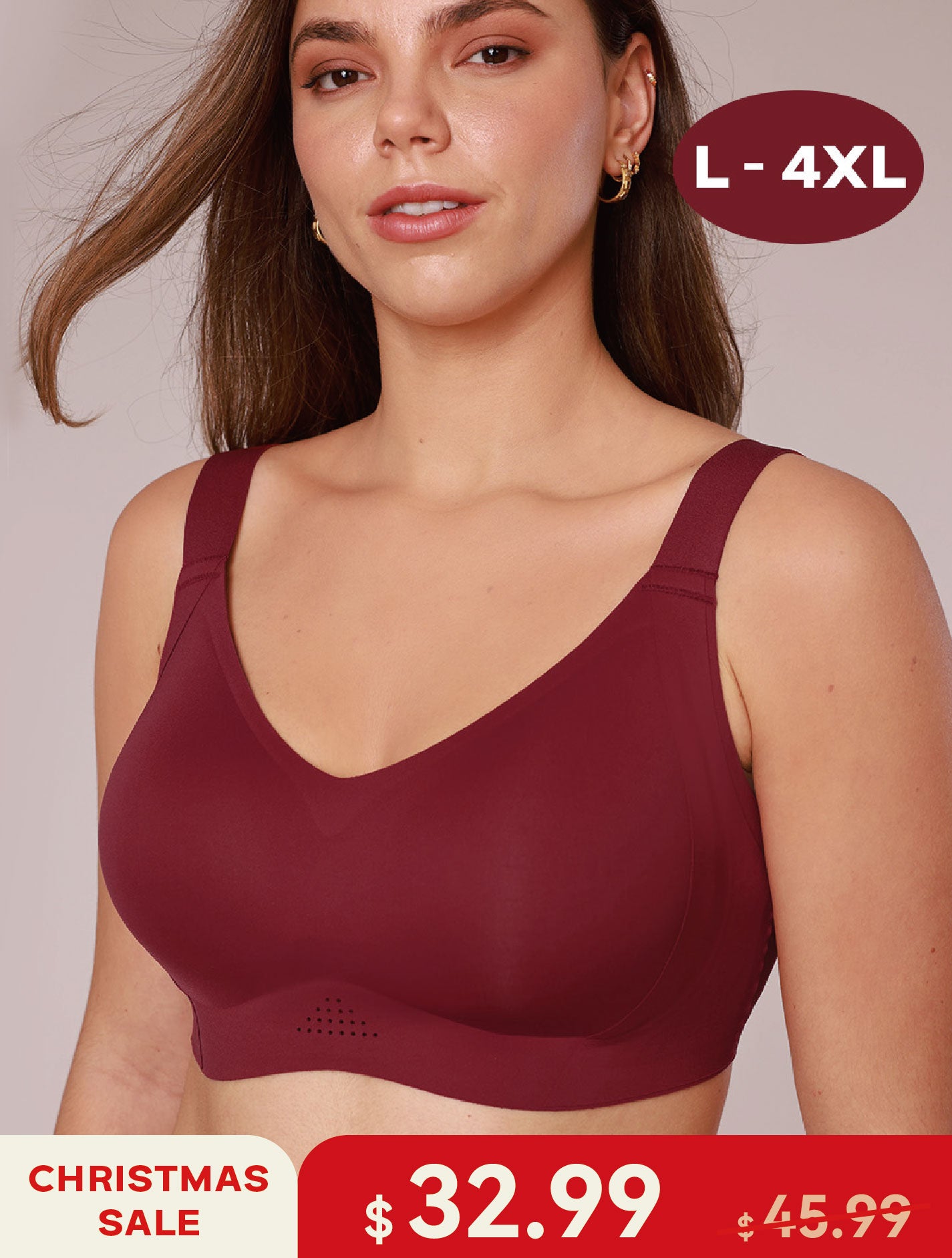 Nano Soft Full Coverage Wireless Bra for Large Breasts