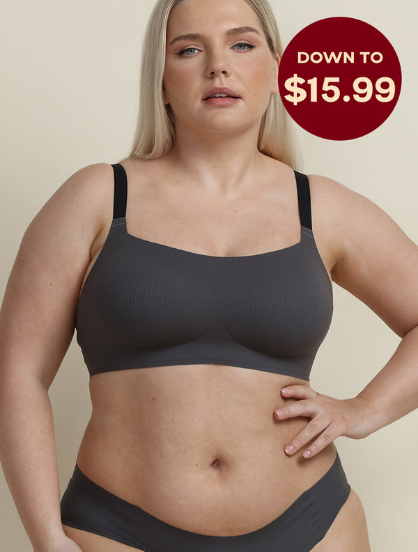 Airlite Breathable Colored Strap Bra with Vertical Stripes