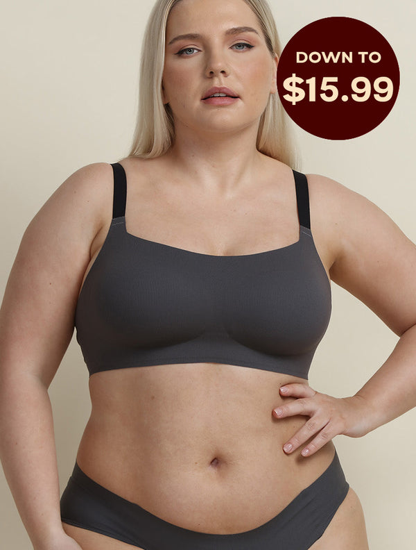 Airlite Breathable Colored Strap Bra with Vertical Stripes