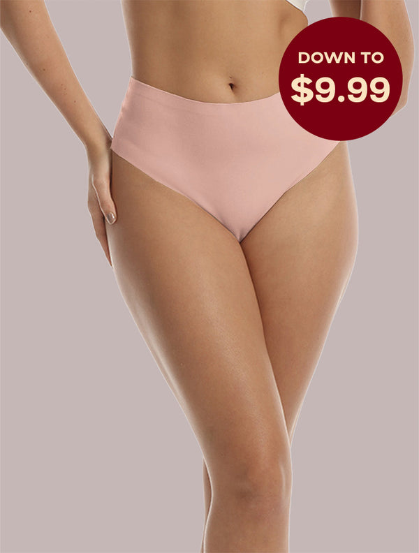 Nahtloser, figurformender Slip mit hoher Taille