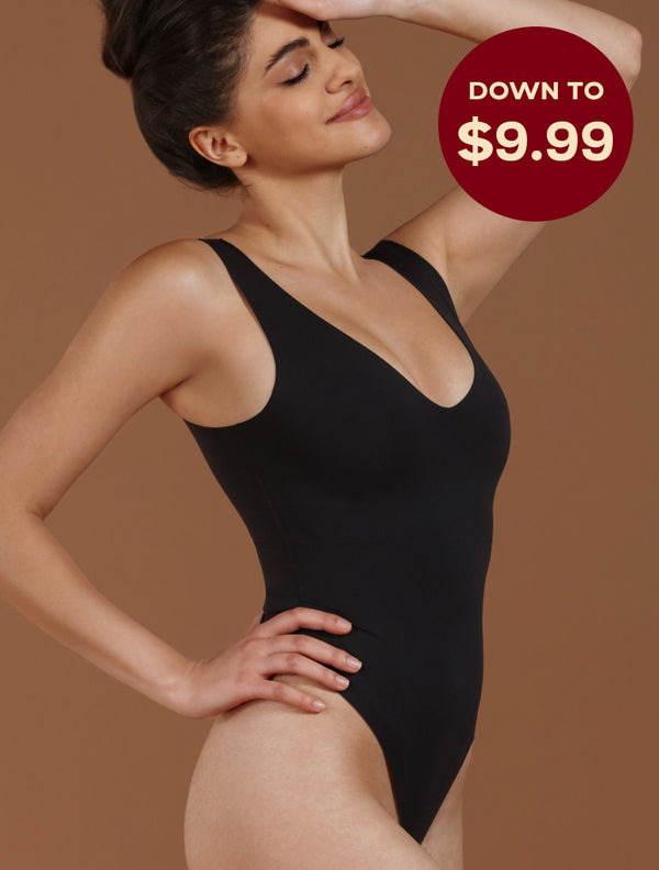 Klassischer Body mit V-Ausschnitt 