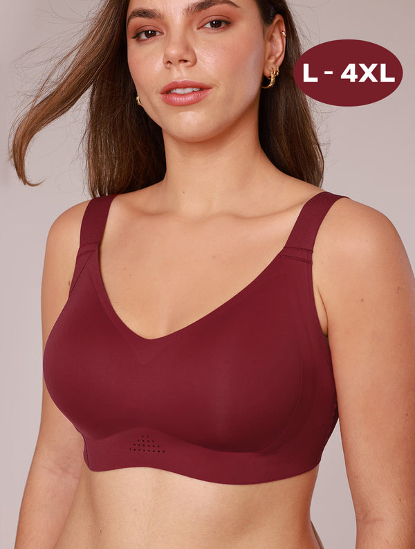 Nano Soft Full Coverage Wireless Bra for Large Breasts