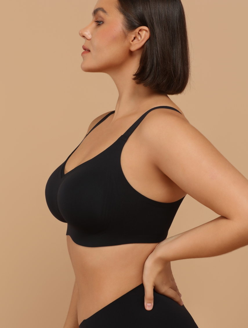 Comfelie Wireless Bra Zero Gravity Sculpt Plunge Mesh 