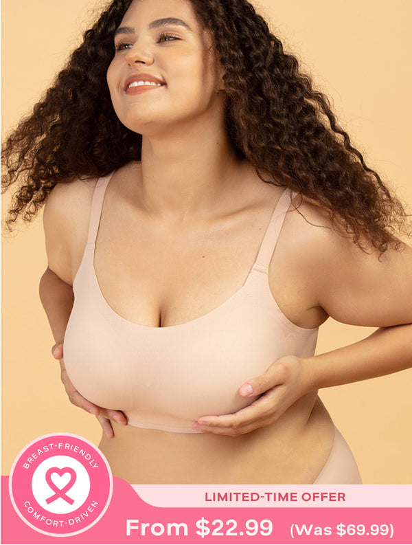 Airlite Breathable Colored Strap Bra with Vertical Stripes