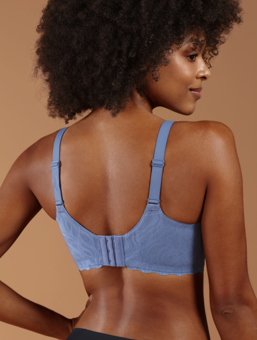 Classic Stretch Lace Wireless Seamless V-Neck Bra