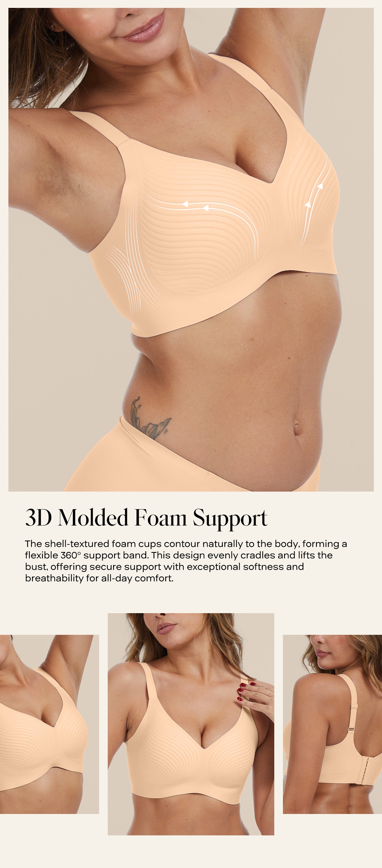 Bravo, Flattering Showman CF 未使用 FaB Comfelie®Comfortable Seamless Minimizer Bra