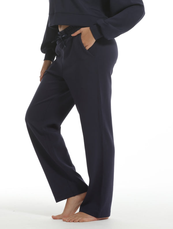 Soft Straight-Leg Mid-Rise Pant