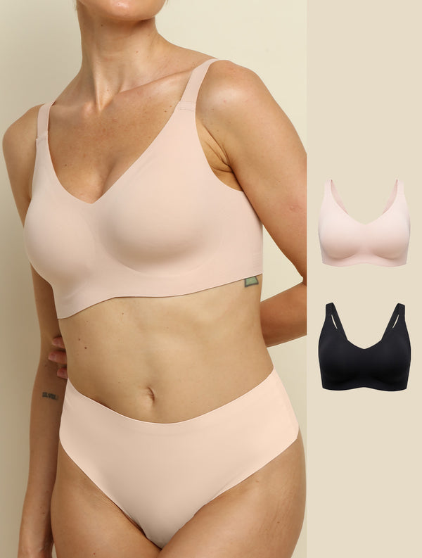 Zero Gravity Sculpt Seamless Ultra-Fit T-Shirt Bra(2 Pack)